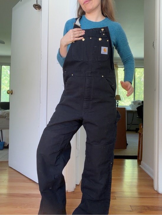 Carhartt Pants - Carhartt Black Canvas insulated Overalls